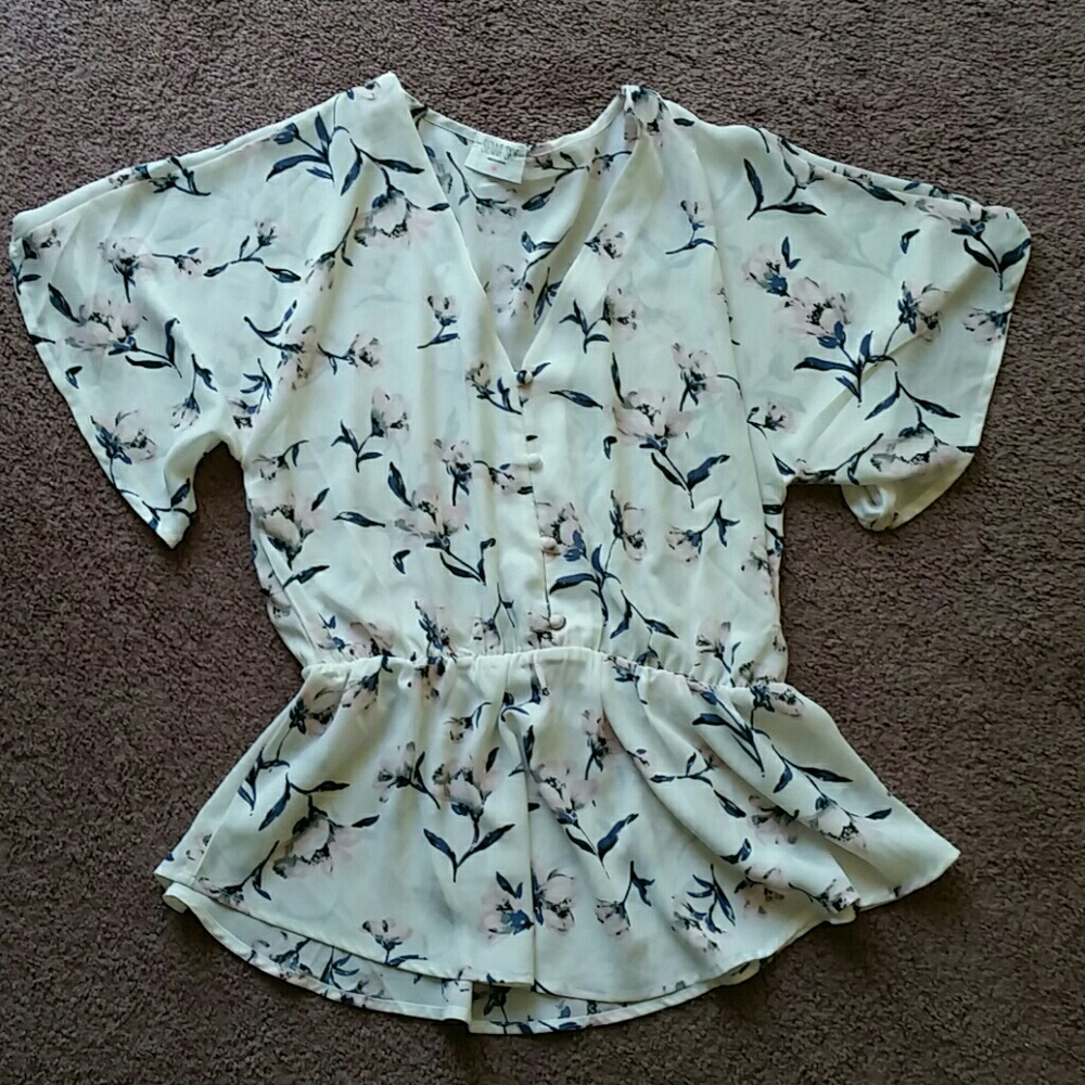Flowy Flower Print Blouse